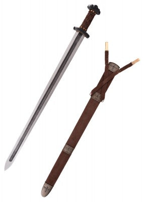 Wikinger-Schwert Godfred mit Damaststahlklinge