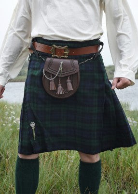 Sporran, Kilt-Tasche, braun